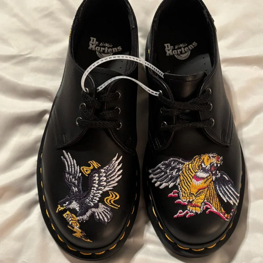 Dr. Marten 1461 Souvenir Embroidered Leather Shoes - Picture 6 of 10